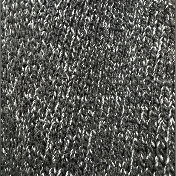 Chaps Men’s Heathered Black Knit Quarter-Zip Pullover, Size L - Picture 3 of 5